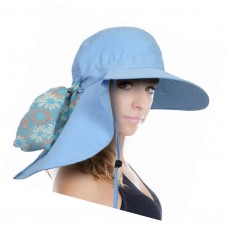 Sun Blocker Mujer&apos;s Safari Sun Hat with Neck Flap Large Brim Packable Summer Bea 742010035732 eb-32172224